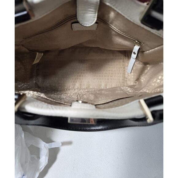 Kate Spade Houston Street Leo Pebble Leather Satchel Bag Color Block - Picture 10 of 13